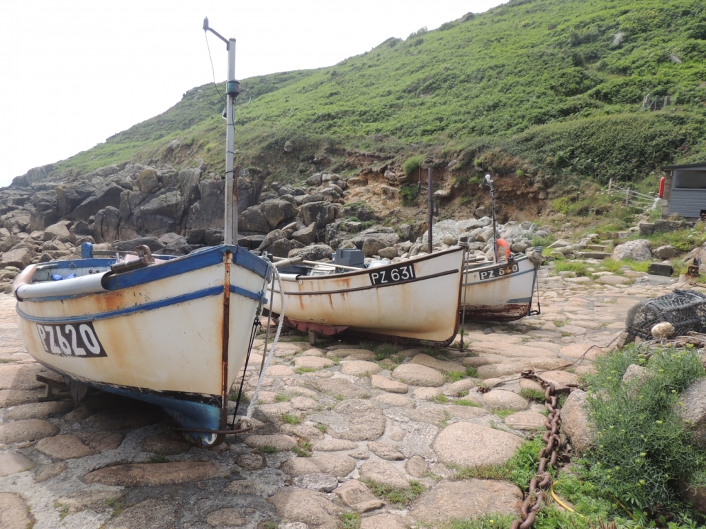 Cornish Fishing Boats at Penberth Cove, West Cornwall