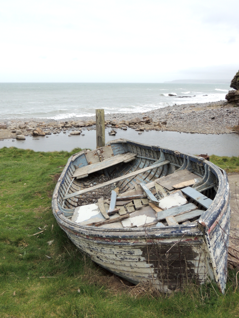 Old Cornish Fishing Boat, Millook Haven