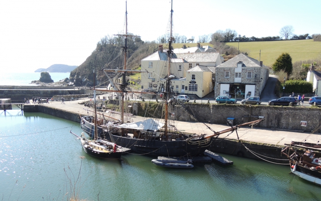Tall Ships in Charlestown Harbour, South Cornwall