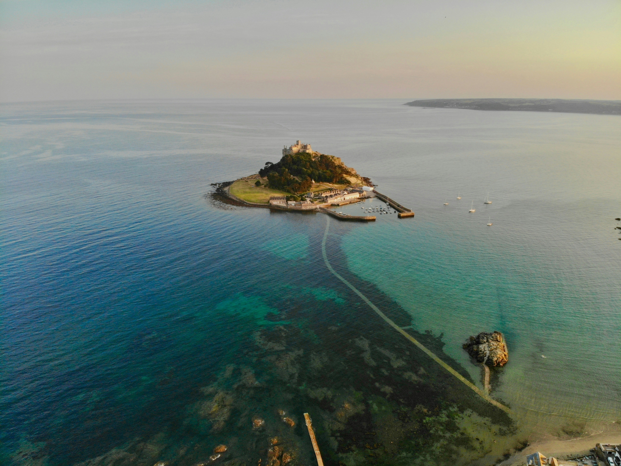 St Michael's Mount island and castle on a guided sightseeing tour of West Cornwall